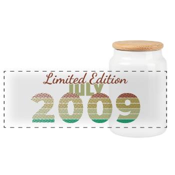 17th Birthday Limited Edition (SCR) 07/2009 - Panoramic Cookie Jar with Wooden Lid - white - Front