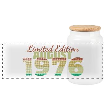 50e anniversaire Édition Limitée (SCR) 08/1976 - Boîte à biscuits avec couvercle en bois - blanc - Devant