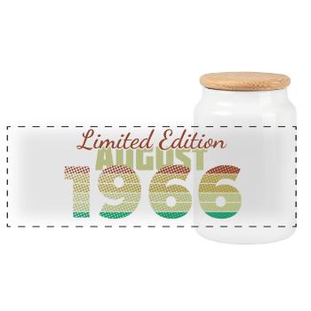 60e anniversaire Édition Limitée (SCR) 08/1966 - Boîte à biscuits avec couvercle en bois - blanc - Devant