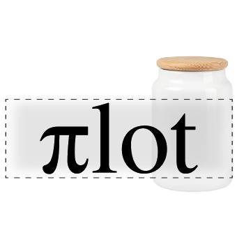 Pilot - Pi lot - Panorama Keksdose mit Holzdeckel - Weiß - Vorne