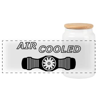 Refroidi à l’air - Moteur de boxe - Aircooled - Boîte à biscuits avec couvercle en bois - blanc - Devant