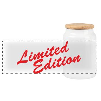 Édition limitée - Boîte à biscuits avec couvercle en bois - blanc - Devant