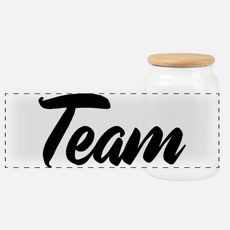 team - Panorama Keksdose mit Holzdeckel - Weiß