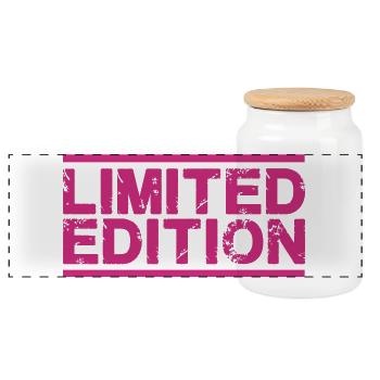 limited_edition - Boîte à biscuits avec couvercle en bois - blanc - Devant