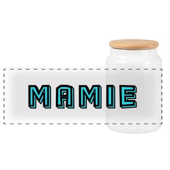 OMA. MUTTERTAG. ALLES GUTE ZUM OMA-TAG. ICH LIEBE DICH - Panorama Keksdose mit Holzdeckel - Weiß - Vorne