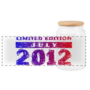 14. Geburtstag Limited Edition 07/2012 - Panorama Keksdose mit Holzdeckel - Weiß - Vorne