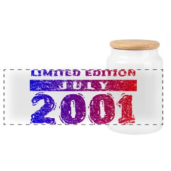 25. Geburtstag Limited Edition 07/2001 - Panorama Keksdose mit Holzdeckel - Weiß - Vorne