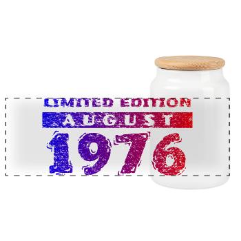 50e anniversaire Édition Limitée 08/1976 - Boîte à biscuits avec couvercle en bois - blanc - Devant