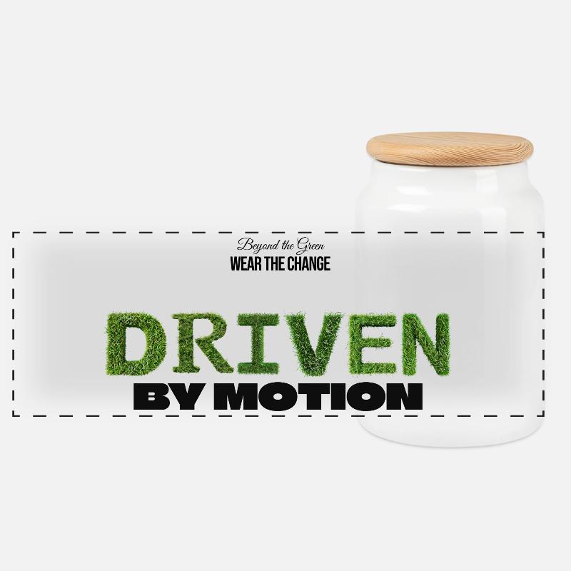 Driven by Motion - Panorama Keksdose mit Holzdeckel - Weiß
