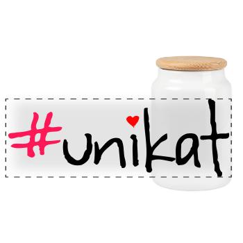 #unikat - Panorama Keksdose mit Holzdeckel - Weiß - Vorne