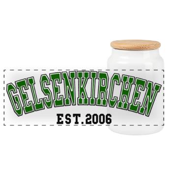 Fondation de Gelsenkirchen en 2006 - Boîte à biscuits avec couvercle en bois - blanc - Devant