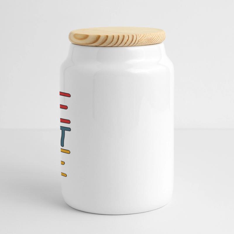 Data Science Scrum Team first byte Agile Admin Panoramic Cookie Jar with Wooden Lid