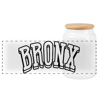 Chemise du Bronx - Boîte à biscuits avec couvercle en bois - blanc - Devant