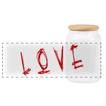 LIEBE. PAAR. GERADE VERHEIRATET. Junggesellinnenabschied. VALENTINSTAG. - Panorama Keksdose mit Holzdeckel - Weiß - Vorne