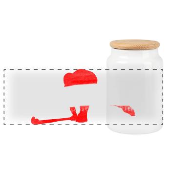 Hockey Autriche - Boîte à biscuits avec couvercle en bois - blanc - Devant