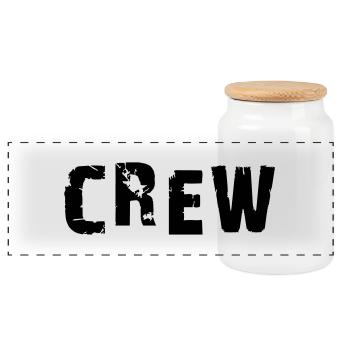 crew2 - Panorama Keksdose mit Holzdeckel - Weiß - Vorne