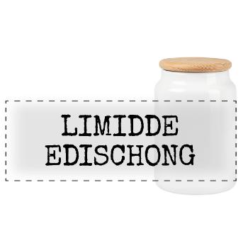 Limidde Edischong - Hessische Edition echte Hessen - Panorama Keksdose mit Holzdeckel - Weiß - Vorne