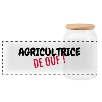 Agriculture / Agriculteur / Ferme / Paysan - Boîte à biscuits avec couvercle en bois - blanc - Devant