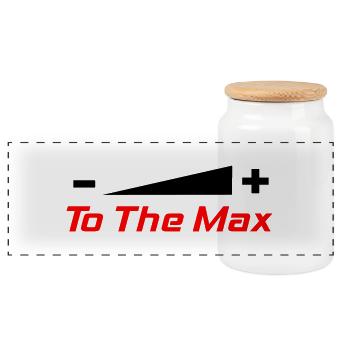 To The Max - Panorama Keksdose mit Holzdeckel - Weiß - Vorne