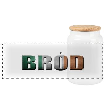 BROD IRLAND STOLZ IRELAND PATRICKS DAY - Panorama Keksdose mit Holzdeckel - Weiß - Vorne