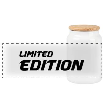 limited_edition - Panorama Keksdose mit Holzdeckel - Weiß - Vorne