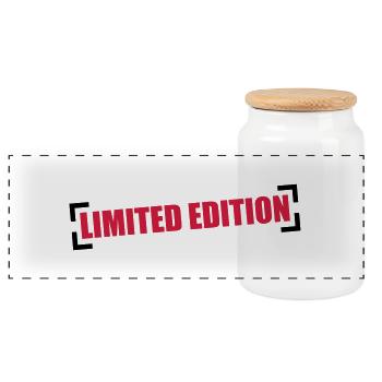 Limited Edition - Panorama Keksdose mit Holzdeckel - Weiß - Vorne