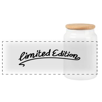 limited_edition_1_f1 - Panorama Keksdose mit Holzdeckel - Weiß - Vorne