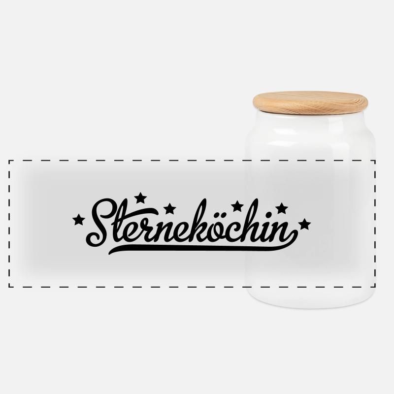 Koch - Panorama Keksdose mit Holzdeckel - Weiß