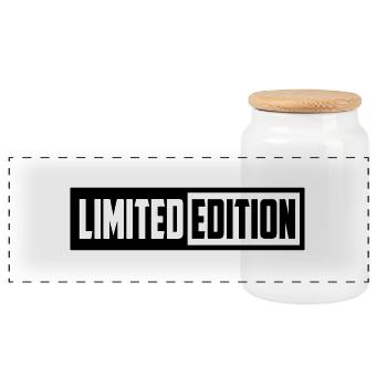 Limited Edition - Panorama Keksdose mit Holzdeckel - Weiß - Vorne