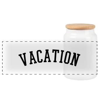 Vacation - Panorama Keksdose mit Holzdeckel - Weiß - Vorne