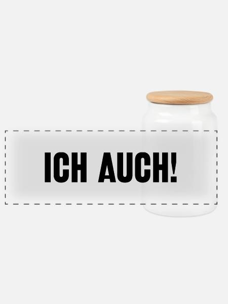 Ich bin schizophren! Part 2 - Panorama Keksdose mit Holzdeckel - Weiß