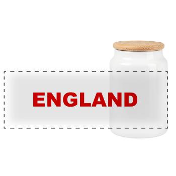 England - Soccer - Football - Fußball - GB - Panorama Keksdose mit Holzdeckel - Weiß - Vorne