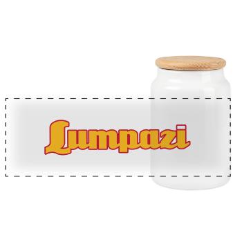 lumpazi t-shirts - Panorama Keksdose mit Holzdeckel - Weiß - Vorne