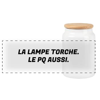 Humour - Drôle - Blague - Rire - Fun - Cool - Boîte à biscuits avec couvercle en bois - blanc - Devant