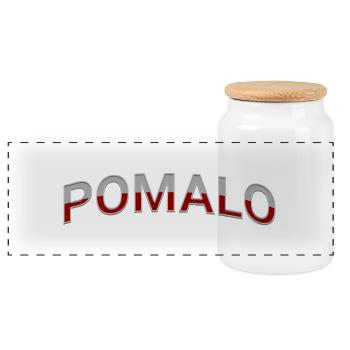 POMALO - Panorama Keksdose mit Holzdeckel - Weiß - Vorne