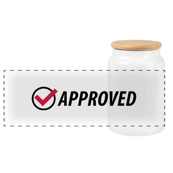 approved__f2 - Panoramic Cookie Jar with Wooden Lid - white - Front