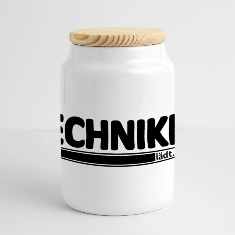 Techniker // Technikerin // Wird Techniker // lädt Panorama Keksdose mit Holzdeckel