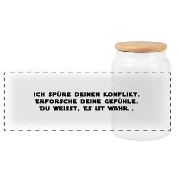 Star Wars: Konflikt - Panorama Keksdose mit Holzdeckel - Weiß - Vorne