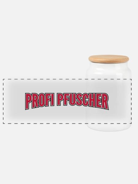 Profi Pfuscher - Panorama Keksdose mit Holzdeckel - Weiß