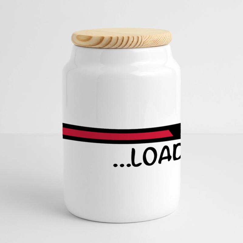 loading_cc2 Panoramic Cookie Jar with Wooden Lid