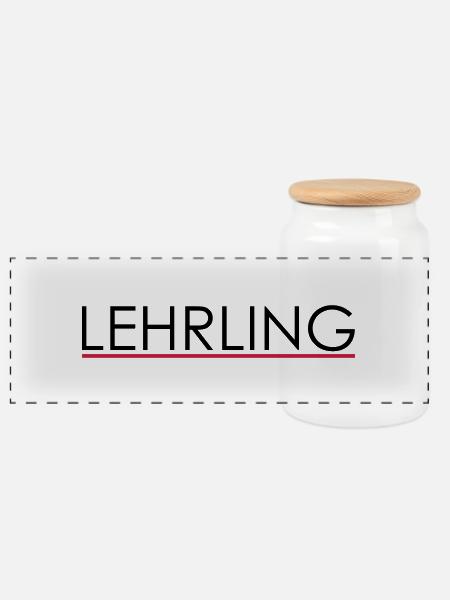 lehrling - Panorama Keksdose mit Holzdeckel - Weiß