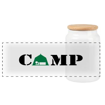 camp_2c - Panorama Keksdose mit Holzdeckel - Weiß - Vorne