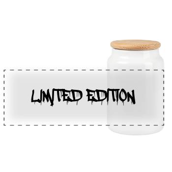 limited_edition - Panorama Keksdose mit Holzdeckel - Weiß - Vorne