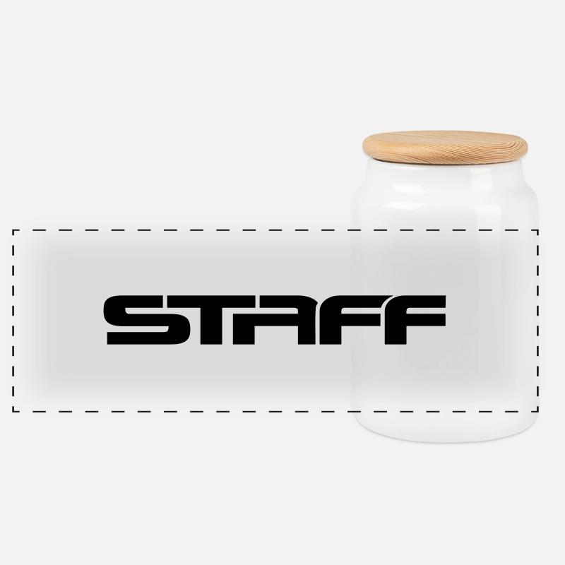 Staff__V002 - Panoramic Cookie Jar with Wooden Lid - white