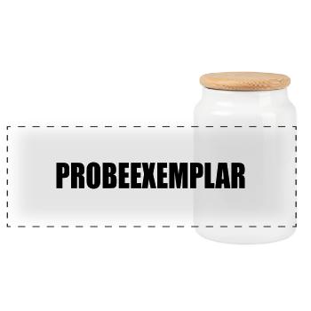 PROBEEXEMPLAR - Panorama Keksdose mit Holzdeckel - Weiß - Vorne