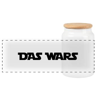 das_wars - Panorama Keksdose mit Holzdeckel - Weiß - Vorne