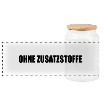 ohne zusatzstoffe - Panorama Keksdose mit Holzdeckel - Weiß - Vorne