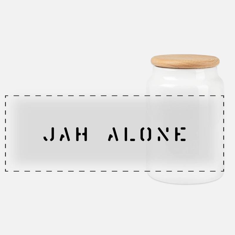 jahalone - Panorama Keksdose mit Holzdeckel - Weiß