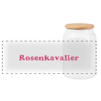 Rosenkavalier - Boîte à biscuits avec couvercle en bois - blanc - Devant