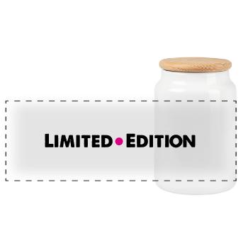 limited edition - Panorama Keksdose mit Holzdeckel - Weiß - Vorne